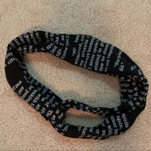 Headband with pride and prejudice quote
